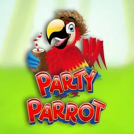 Logo of Party Parrot from Rival at SlotsGem Casino